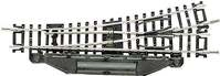 22261 N Fleischmann Gleis (ohne Bettung) Weiche, elektrisch, links 112.6 mm 15 &deg;