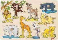 Steckpuzzle Afrikanische Tierkinder