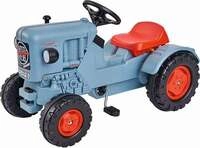 BIG 800056565 - Tret-Traktor Eicher Diesel ED 16, grau, Aufsitz-Kindertraktor ab 3