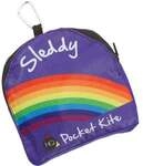 Sleddy Rainbow GO! Einleiner Drachen im Taschenformat