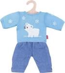 Puppen-Eisb&auml;r-Pullover mit Jeans, Gr. 35-45 cm, sortiert