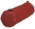 Schlamperm&auml;ppchen AgeBag aus echtem Schafsleder rund rot