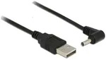 Delock USB-Stromkabel USB-A Stecker, DC Stecker 3,5mm 1.50m Schwarz 83577