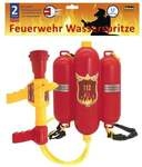 Idena Kinder-Feuerwehr-Wasserspritze mit verstellbarer D&uuml;se 2,2l Wassertank 40cm
