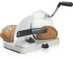 Brotschneidemaschine, mit Handkurbel