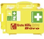 Erste Hilfe Koffer Extra B&uuml;ro B260xH170xT110ca.mm leuchtgelb S&Ouml;HNGEN