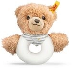 Steiff - Schlaf-gut-B&auml;r Greifring, grau, 12cm