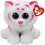 Ty - Beanie Babies - Tabor Tiger pink weiss 15cm, regular