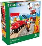 BRIO World - Bahn Feuerwehr Set