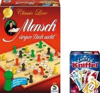 Schmidt Spiele Bundle Mensch &auml;rgere dich nicht Classic Line plus Kniffel Karte