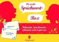 Die gro&szlig;e Sprichwort-Quiz-Box f&uuml;r Senioren. Das Spiel rund um beliebte