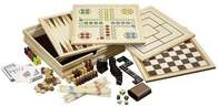 Philos 3098 - Spielesammlung 10, medium, Spieleklassiker mit Zubeh&ouml;r, Holz