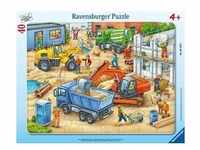 Rahmenpuzzle Ravensburger Große Baustellenfahrzeuge 40 Teile