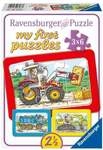 Puzzle Ravensburger Bagger, Traktor und Kipplade 3 X 6 Teile