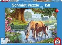 Pferde am Bach (Kinderpuzzle)