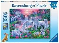 Puzzle Ravensburger Einh&ouml;rner im Abendrot 150 Teile XXL