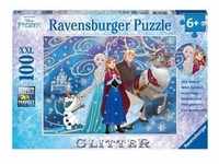 Puzzle Ravensburger Frozen - Glitzernder Schnee 100 Teile XXL Glitzer