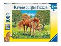 Puzzle Ravensburger Pferdeglück auf der Wiese 100 Teile XXL