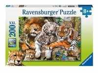 Puzzle Ravensburger Schmusende Raubkatzen 200 Teile XXL, Spielwaren