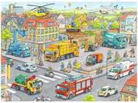 Puzzle Ravensburger Fahrzeuge in der Stadt 100 Teile XXL