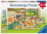 Puzzle Ravensburger Fr&ouml;hliches Landleben 2 X 24 Teile