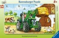 Rahmenpuzzle Traktor auf dem Bauernhof, Rahmenpuzzle 15 Teile