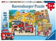 Puzzle Ravensburger Feuerwehreinsatz 3 X 49 Teile