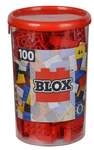 Simba 10411890 - Blox Steine in Dose, Konstruktionsspielzeug, 100, rot