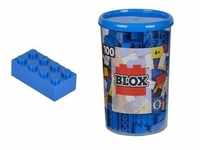 Simba Toys Simba 104118906 - Blox Steine in Dose, Konstruktionsspielzeug, 100, blau,