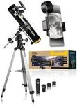 Bresser 10428 - NATIONAL GEOGRAPHIC 76/700 Reflektor Einsteiger-Teleskop EQ mit