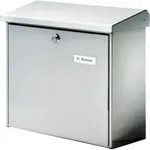 Burg W&auml;chter 4190 COMFORT 3913 NI Briefkasten Edelstahl Silber Schl&uuml;sselschloss