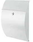 Burg W&auml;chter 38700 CAPRI 813W Briefkasten Stahlblech Wei&szlig; Schl&uuml;sselschloss