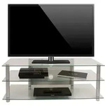 TV M&ouml;bel Sideboard Fernseh Rack Alu Glas Zumbo