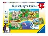 Puzzle Ravensburger Tiere im Zoo 2 X 12 Teile