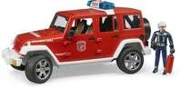 bruder 02528 Jeep Wrangler Rubicon Unlimited Feuerwehreinsatzfahrzeug + Figur