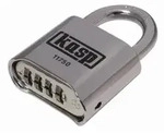 KASP K11750D Vorh&auml;ngeschloss 50mm Silber Zahlenschloss