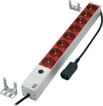 Bachmann 333.410 19 Zoll Netzwerkschrank-Steckdosenleiste 1 HE Schutzkontaktsteckdose