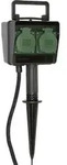 Brennenstuhl 1154440 Gartensteckdose 4fach Gr&uuml;n