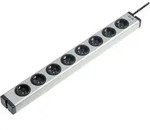 Ehmann 0600x00082031 Steckdosenleiste 8fach Aluminium Schutzkontakt 1St.