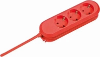 Bachmann 388.371 Steckdosenleiste Rot Schutzkontakt 1St.