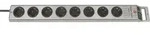 Brennenstuhl 1153340118 Steckdosenleiste mit Schalter 8fach Silber Schutzkontakt 1St.