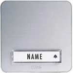 M-e modern-electronics KTA-1 A/S Klingelplatte mit Namensschild 1fach Silber 12 V/1A