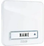 M-e modern-electronics KTA-1W Klingelplatte mit Namensschild 1fach Wei&szlig; 12 V/1A