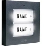 M-e modern-electronics KTB-2A Klingelplatte mit Namensschild 2fach Anthrazit 12 V/1A