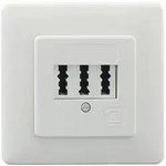 Rutenbeck TAE 3X6 NFN UP rw Telefondose Unterputz Wei&szlig;