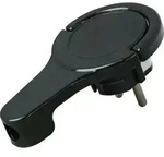 Kopp 172005030 Schutzkontakt-Flachstecker 230 V Schwarz IP20