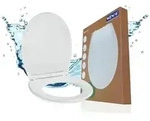 WC Sitz Mod. Kos Wei&szlig;, Toilettendeckel mit Absenkautomatik
