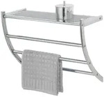Exclusiv Wandregal Mod. Pescara, mit Handtuchhalter