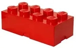 LEGO&reg; Aufbewahrungsstein 8 Noppen Rot