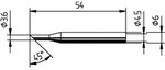 Ersa 0162LD L&ouml;tspitze angeschr&auml;gt Spitzen-Gr&ouml;&szlig;e 3.60mm Inhalt 1St.